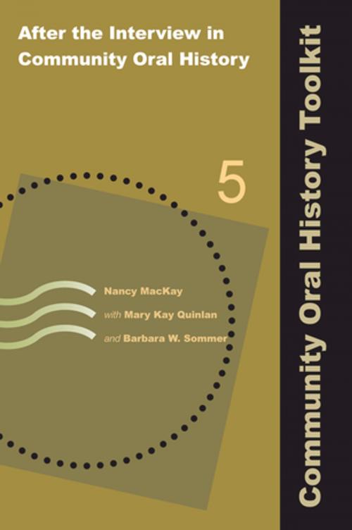 Cover of the book After the Interview in Community Oral History by Nancy MacKay, Mary Kay Quinlan, Barbara W Sommer, Taylor and Francis