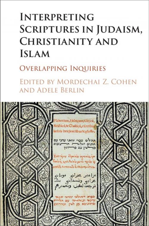 Cover of the book Interpreting Scriptures in Judaism, Christianity and Islam by , Cambridge University Press