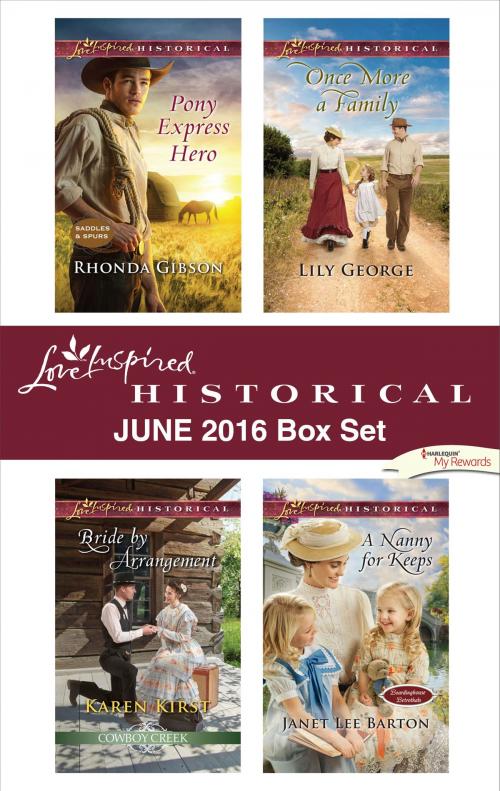 Cover of the book Harlequin Love Inspired Historical June 2016 Box Set by Rhonda Gibson, Karen Kirst, Lily George, Janet Lee Barton, Harlequin