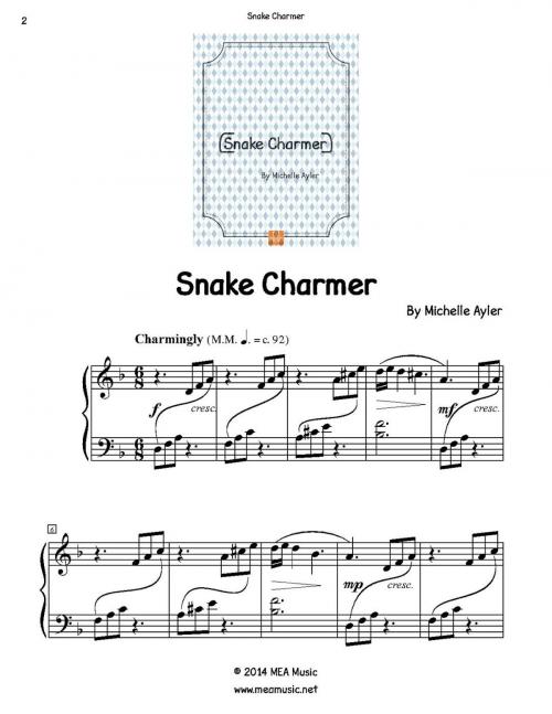 Cover of the book Snake Charmer by Michelle Ayler, MEA Music