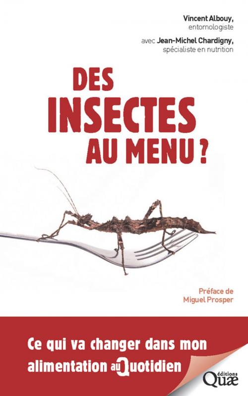 Cover of the book Des insectes au menu ? by Vincent Albouy, Jean-Michel Chardigny, Quae