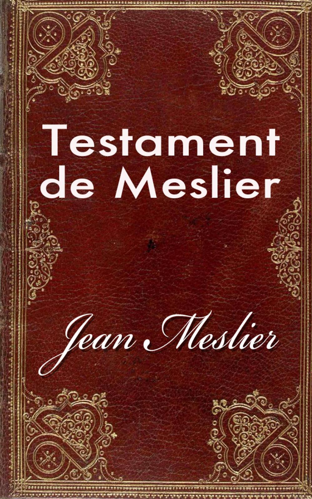 Big bigCover of Testament de Meslier