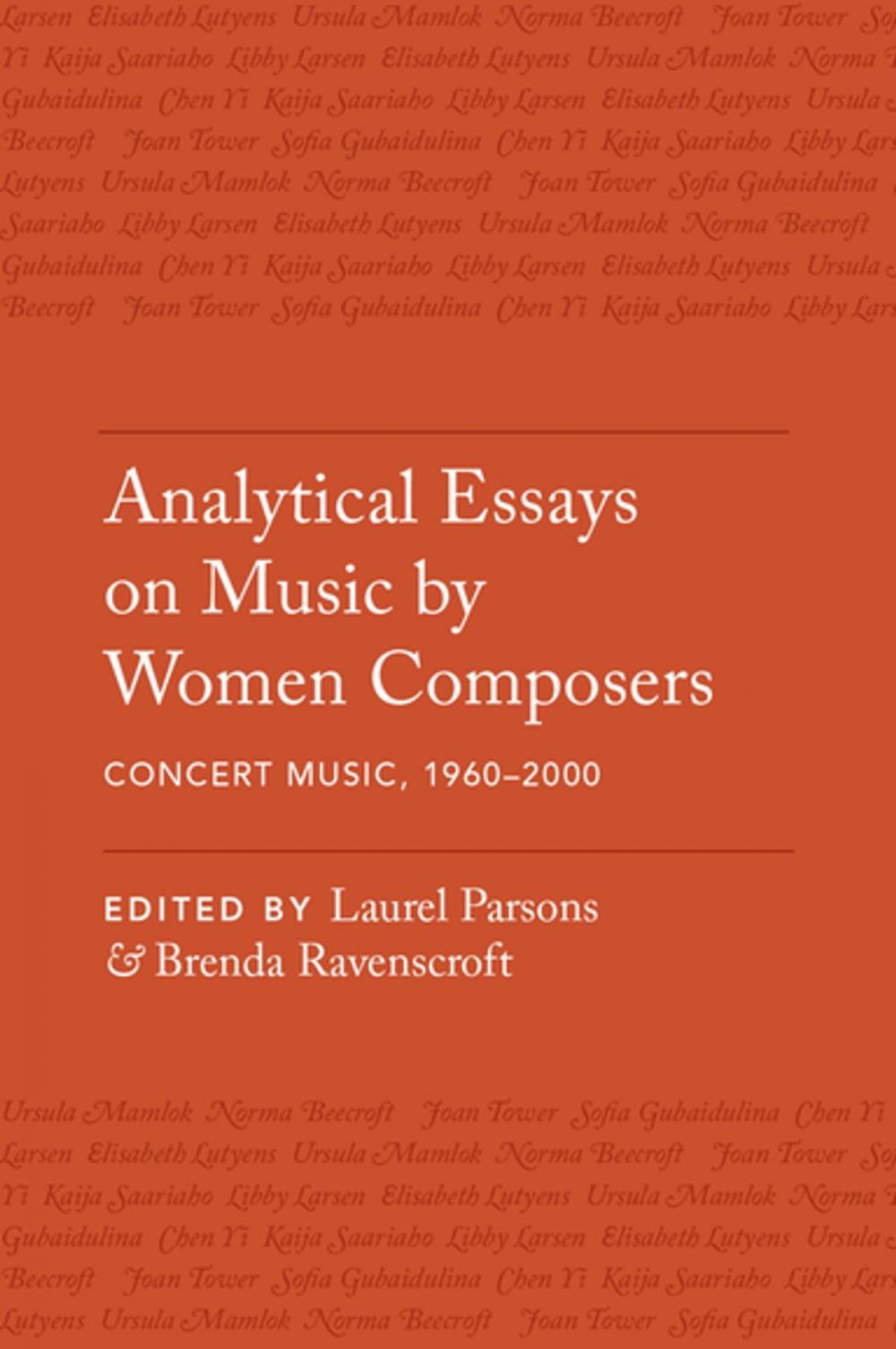 Big bigCover of Analytical Essays on Music by Women Composers: Concert Music, 1960-2000