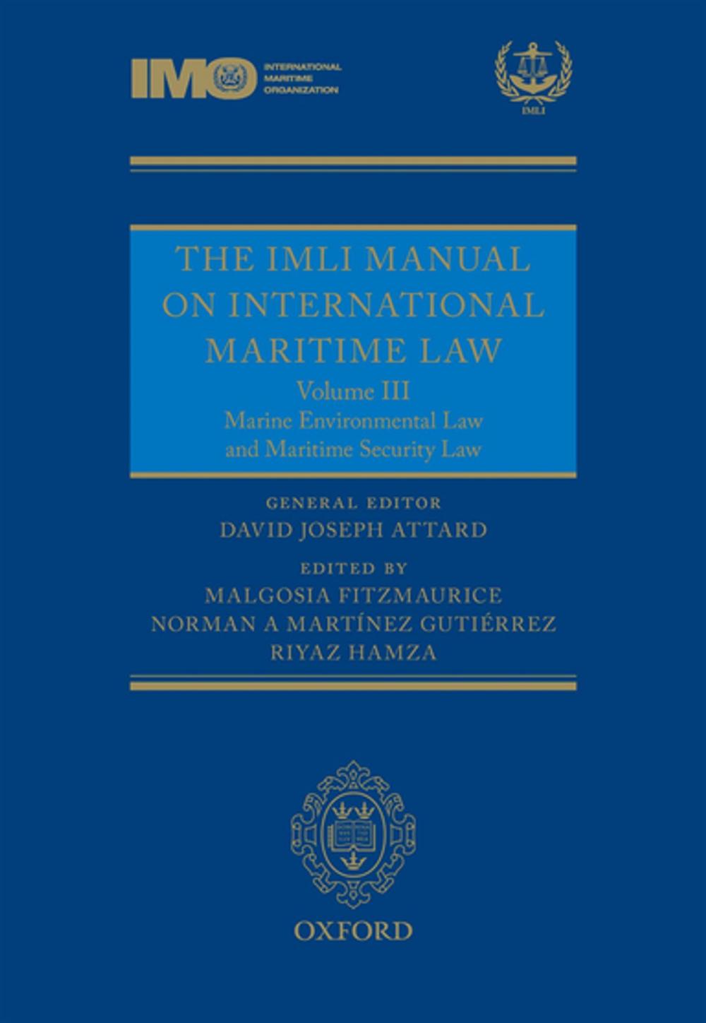 Big bigCover of The IMLI Manual on International Maritime Law