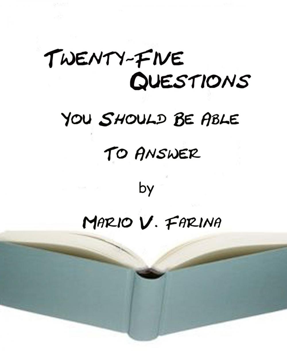 Big bigCover of Twenty-Five Questions You Should Be Able to Answer