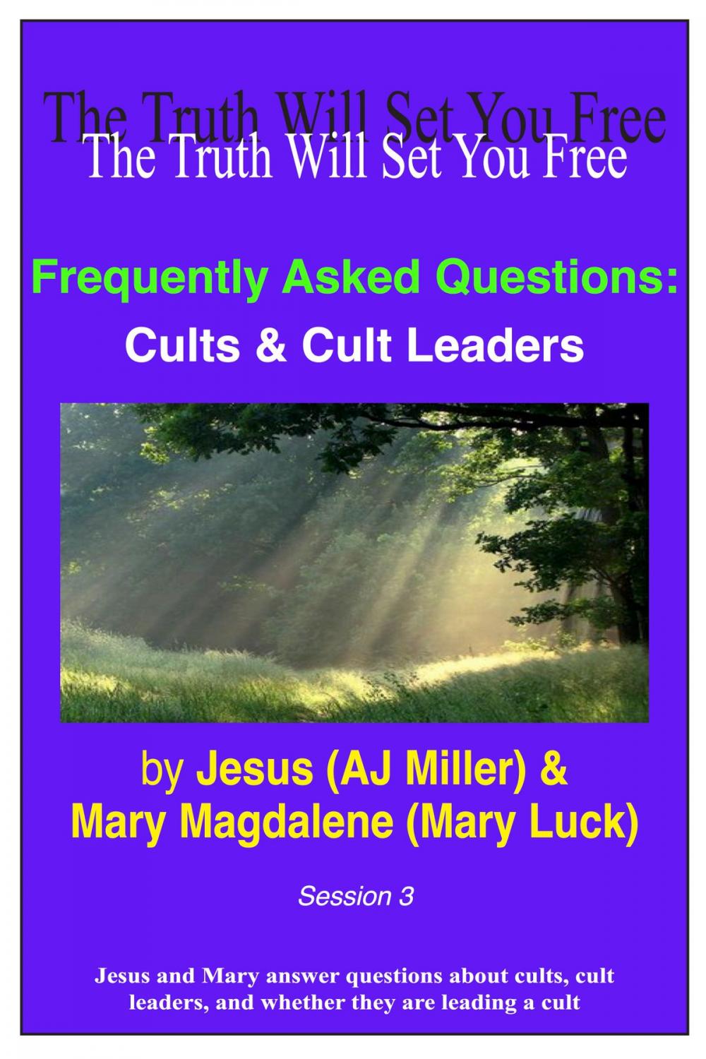 Big bigCover of Frequently Asked Questions: Cults & Cult Leaders Session 3