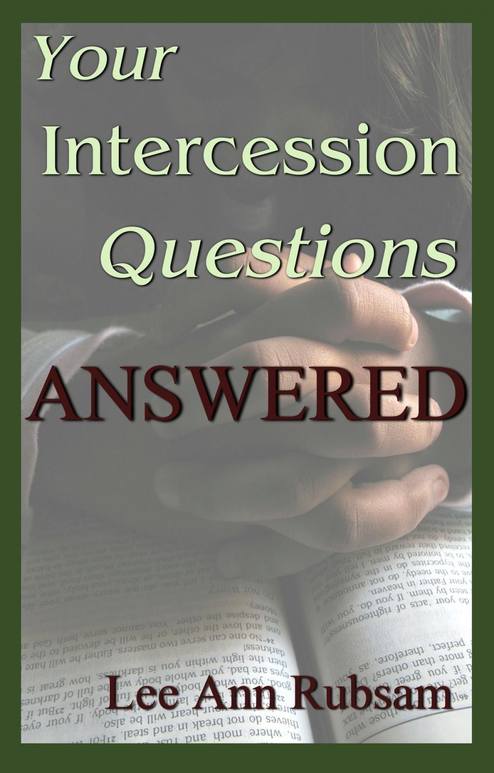 Big bigCover of Your Intercession Questions Answered