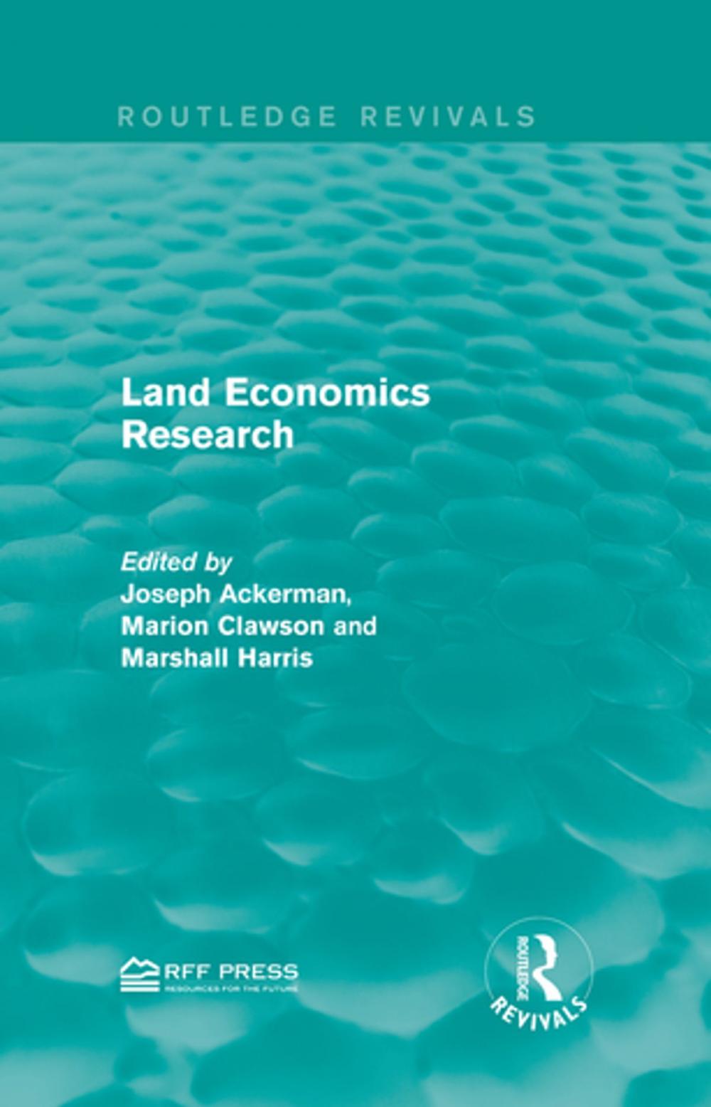 Big bigCover of Land Economics Research