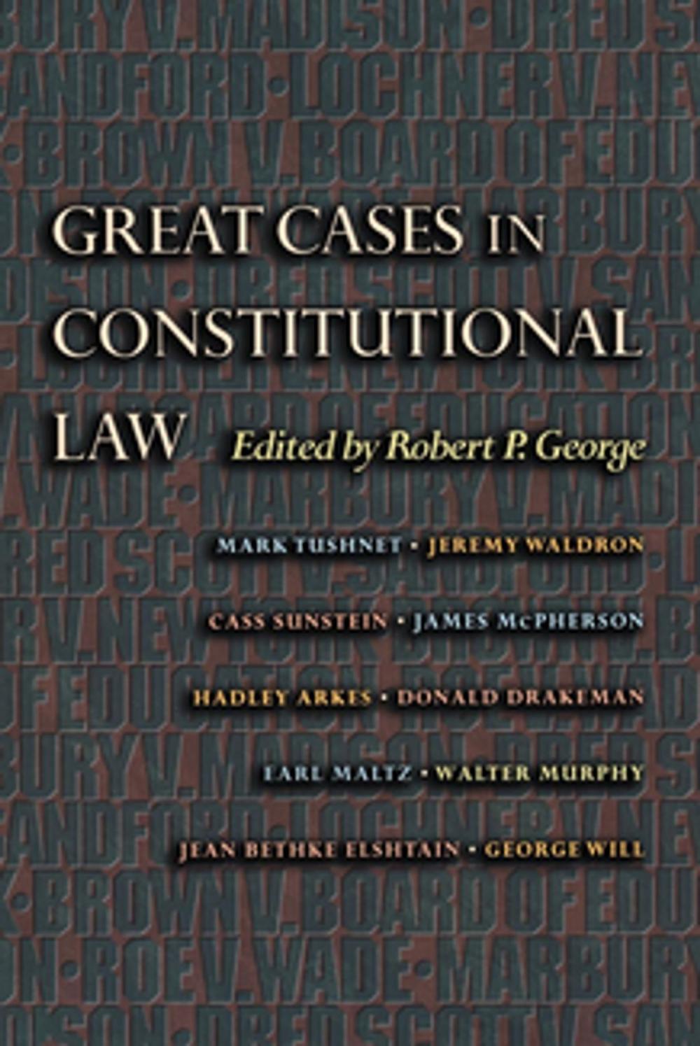 Big bigCover of Great Cases in Constitutional Law