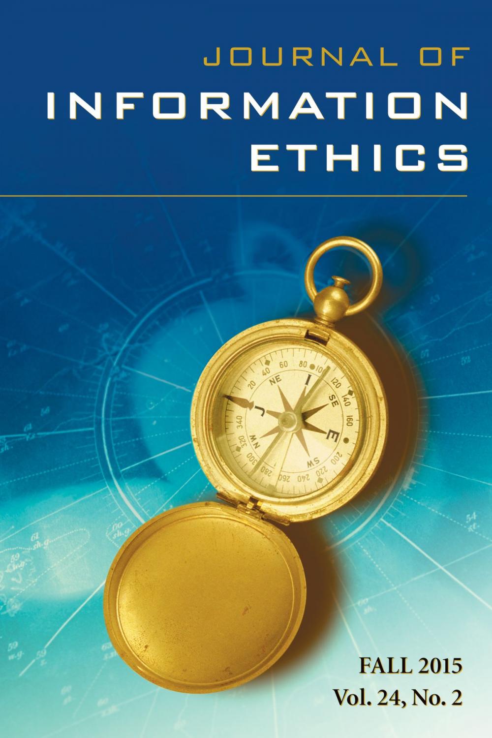 Big bigCover of Journal of Information Ethics, Vol. 24, No. 2 (Fall 2015)