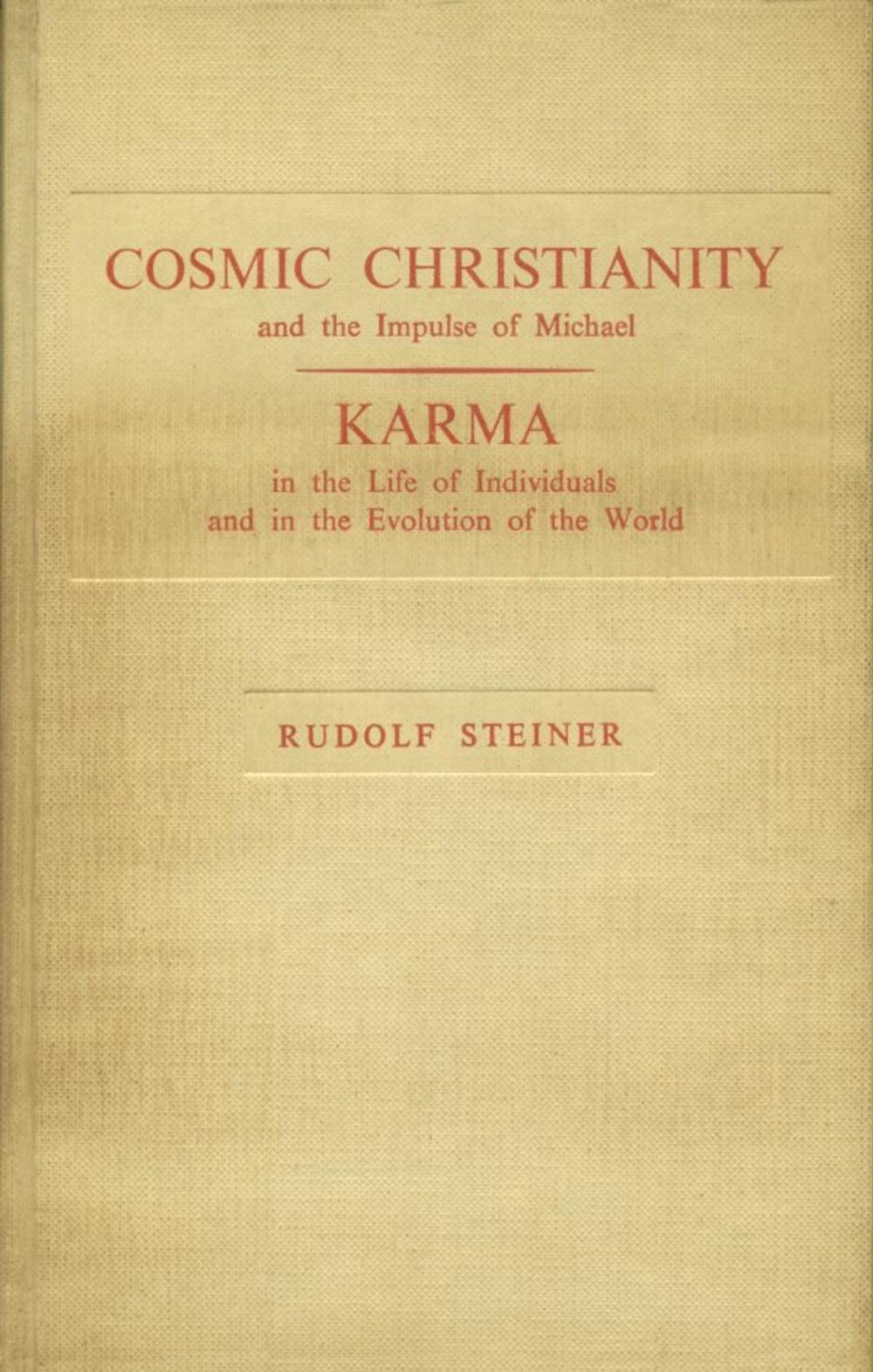 Big bigCover of Cosmic Christianity and the Impulse of Michael