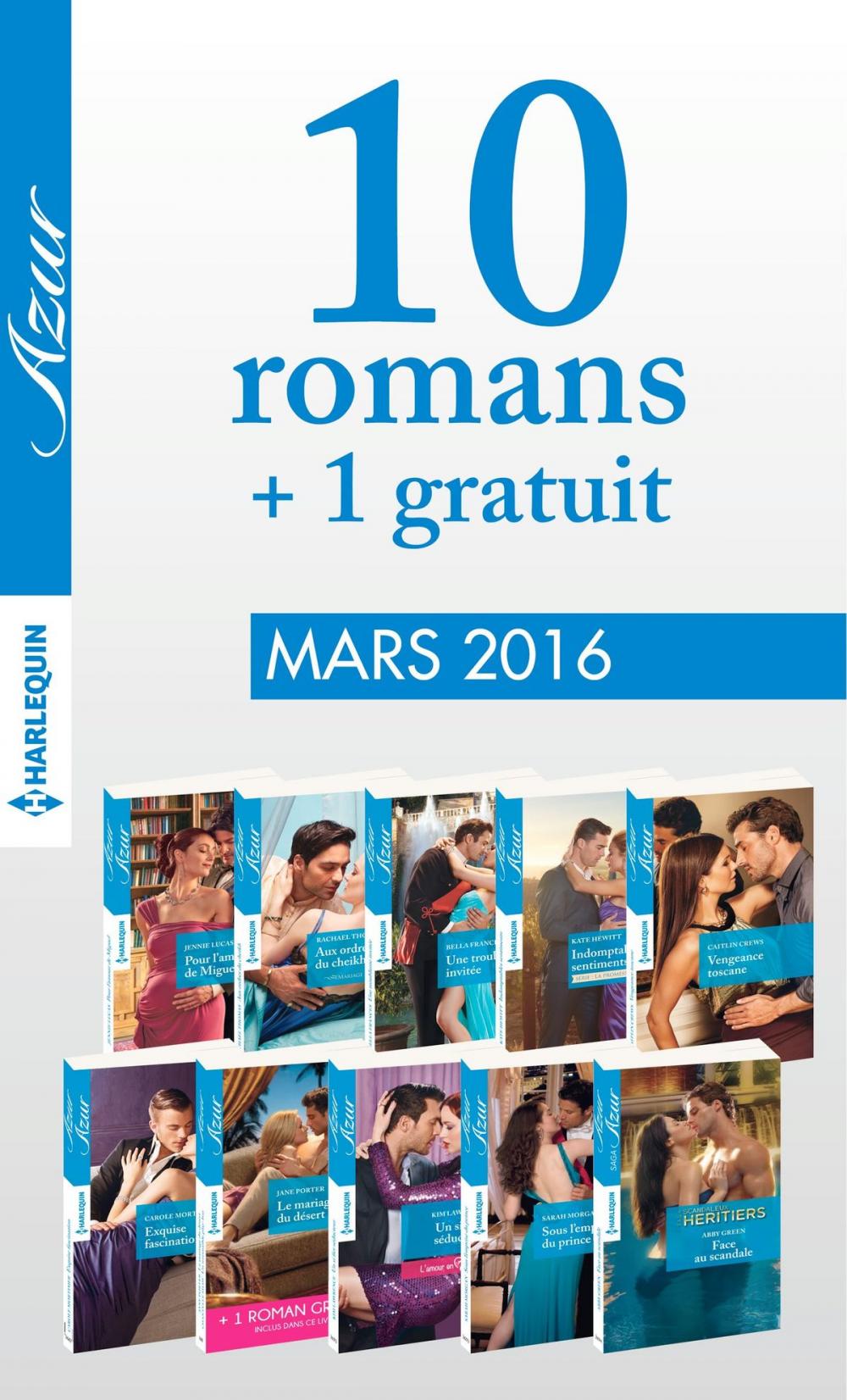 Big bigCover of 10 romans Azur + 1 gratuit (n°3685 à 3694)