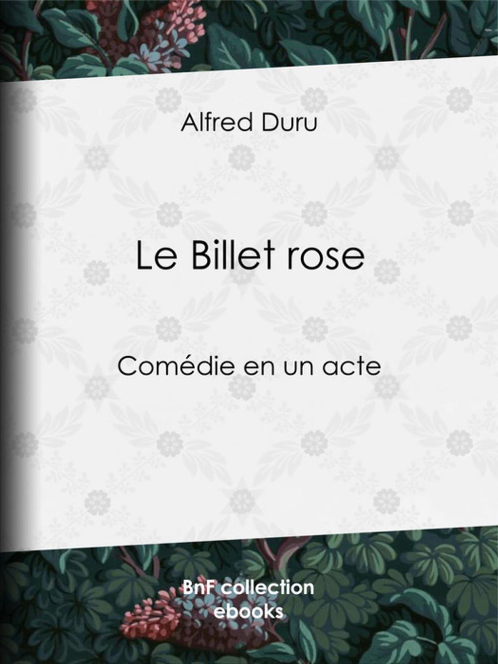 Big bigCover of Le Billet rose