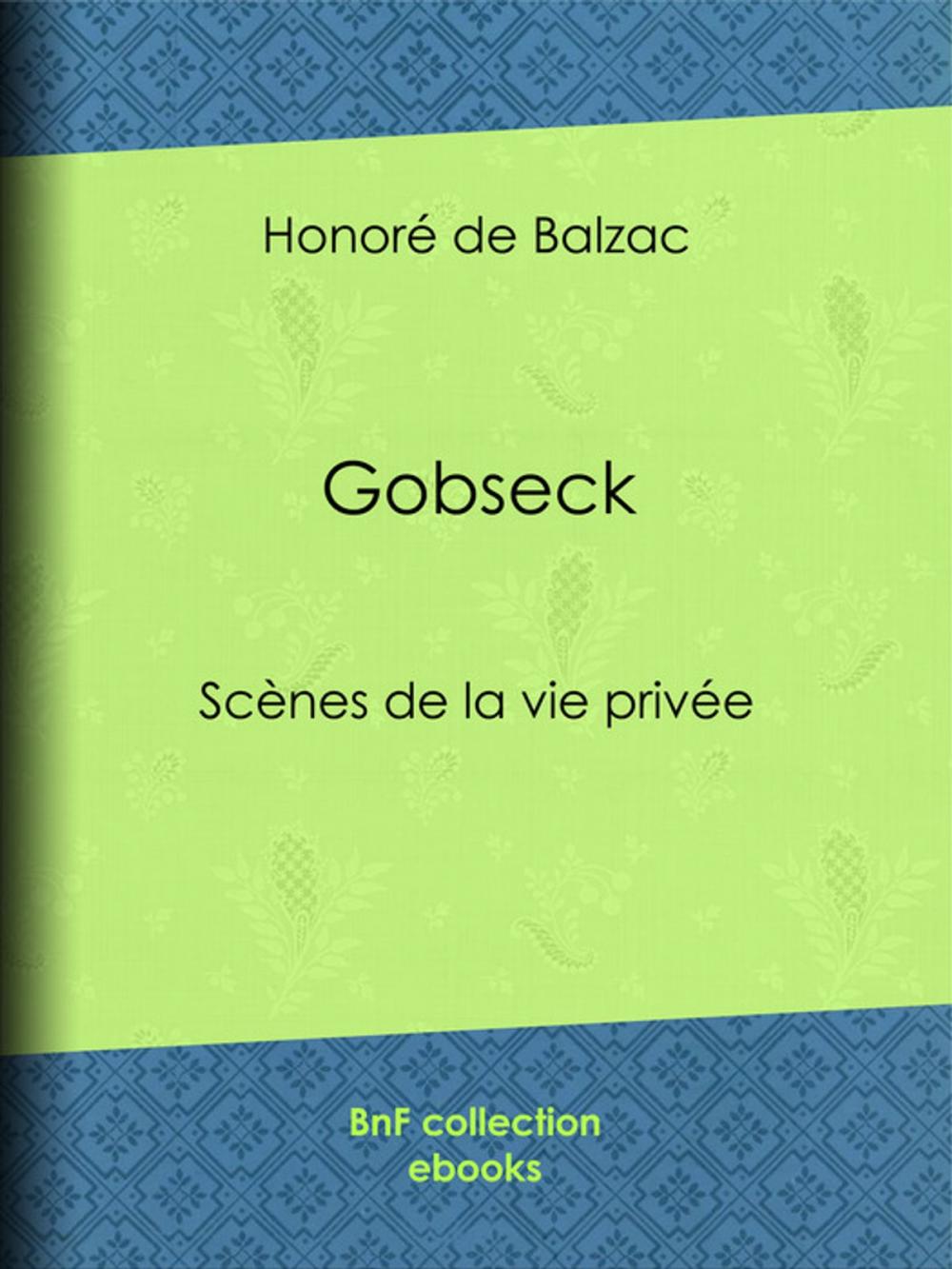 Big bigCover of Gobseck