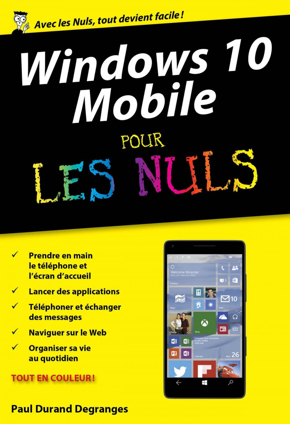 Big bigCover of Windows 10 Mobile poche pour les Nuls