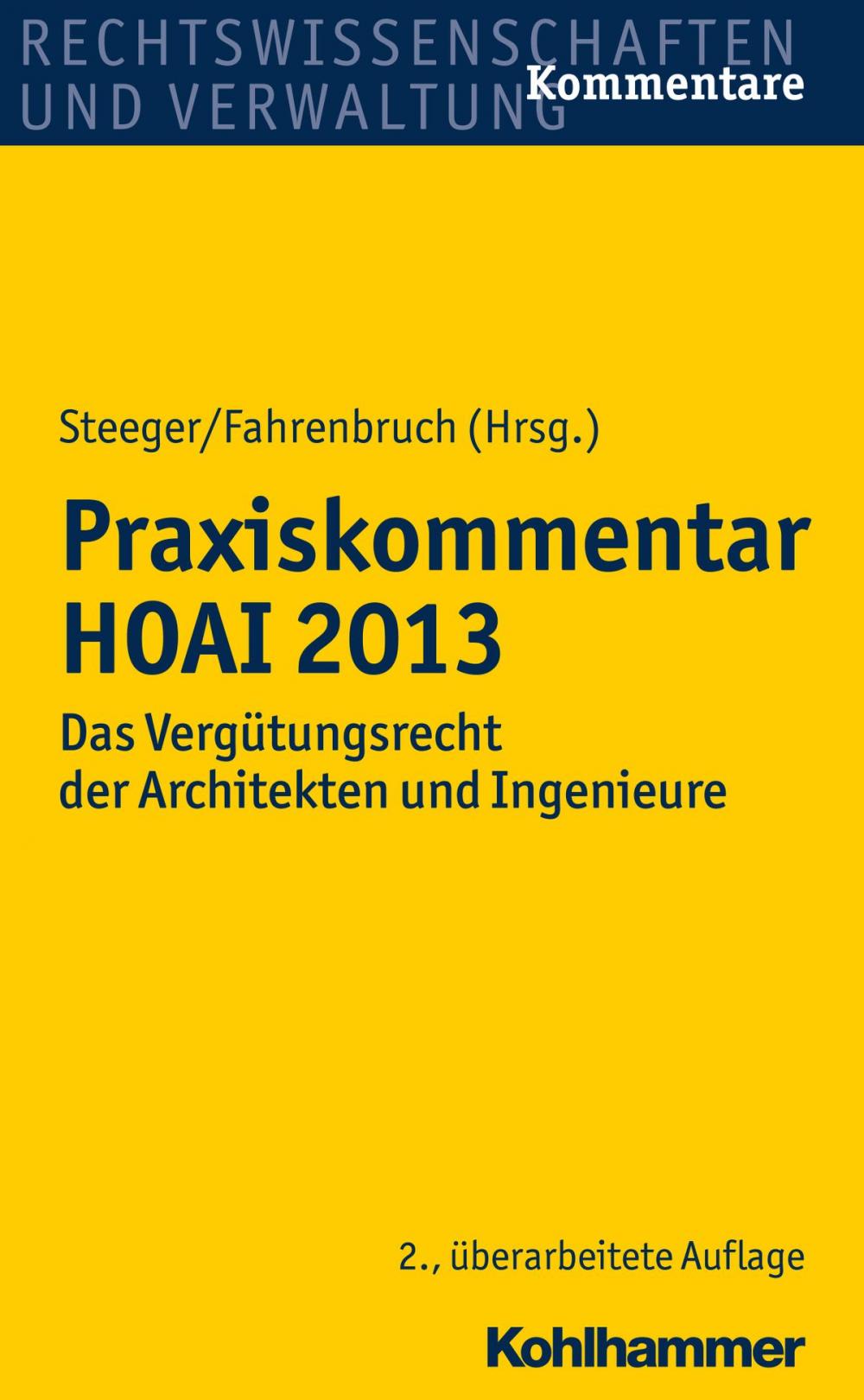 Big bigCover of Praxiskommentar HOAI 2013