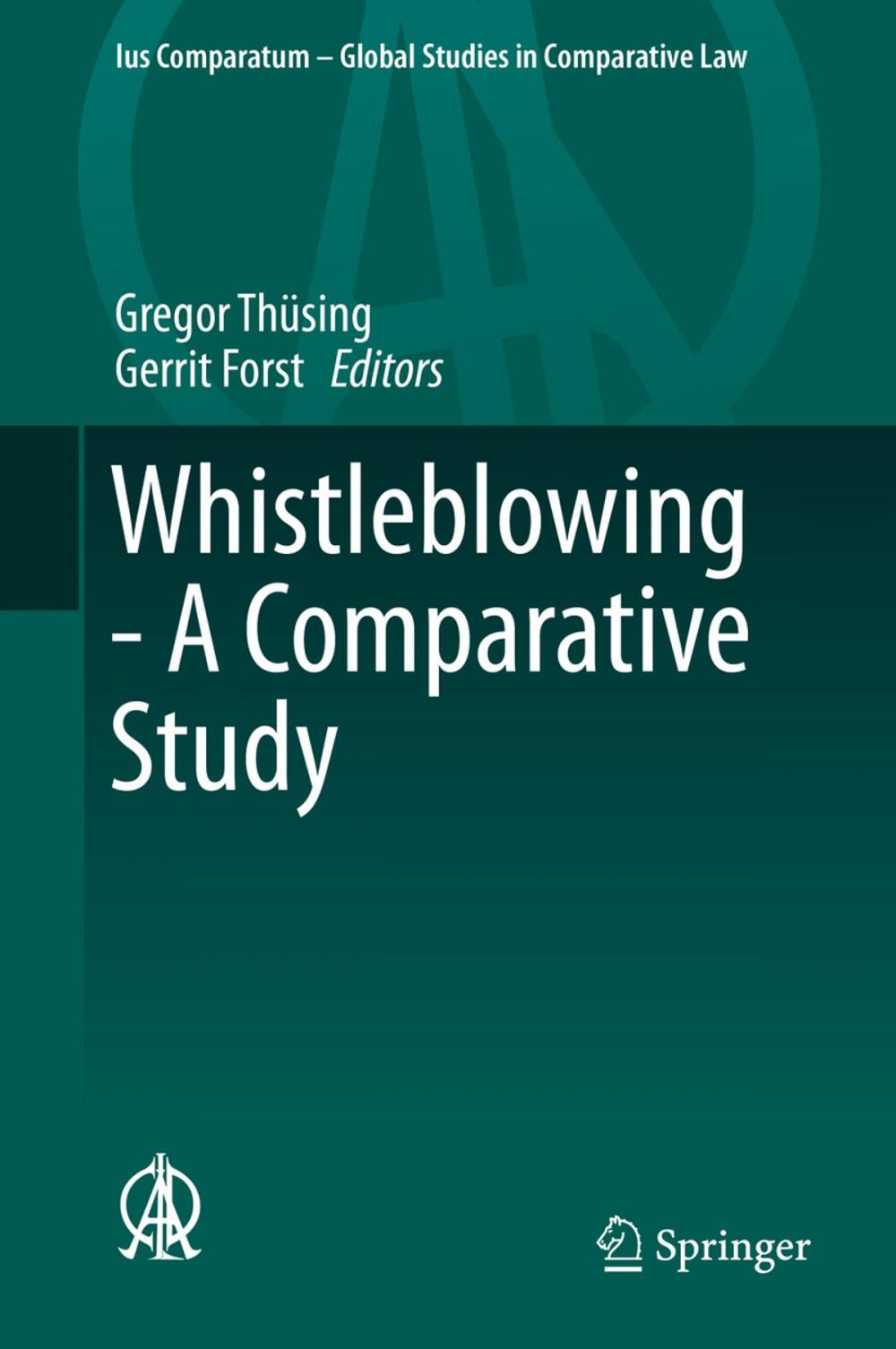 Big bigCover of Whistleblowing - A Comparative Study