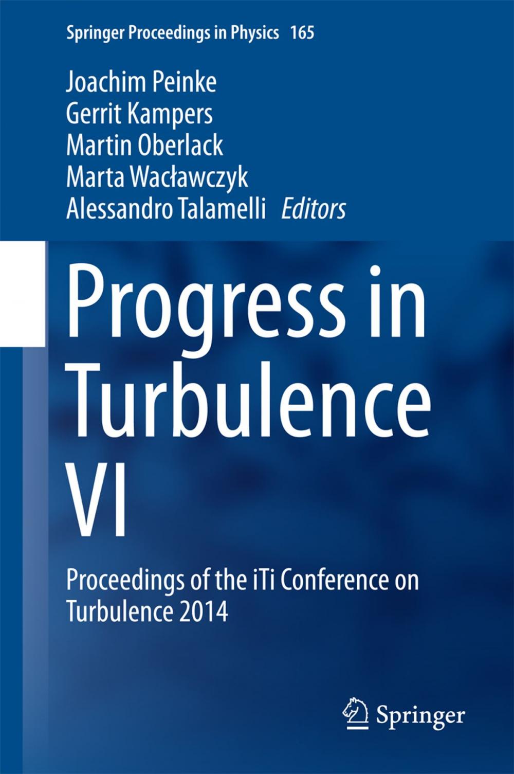 Big bigCover of Progress in Turbulence VI