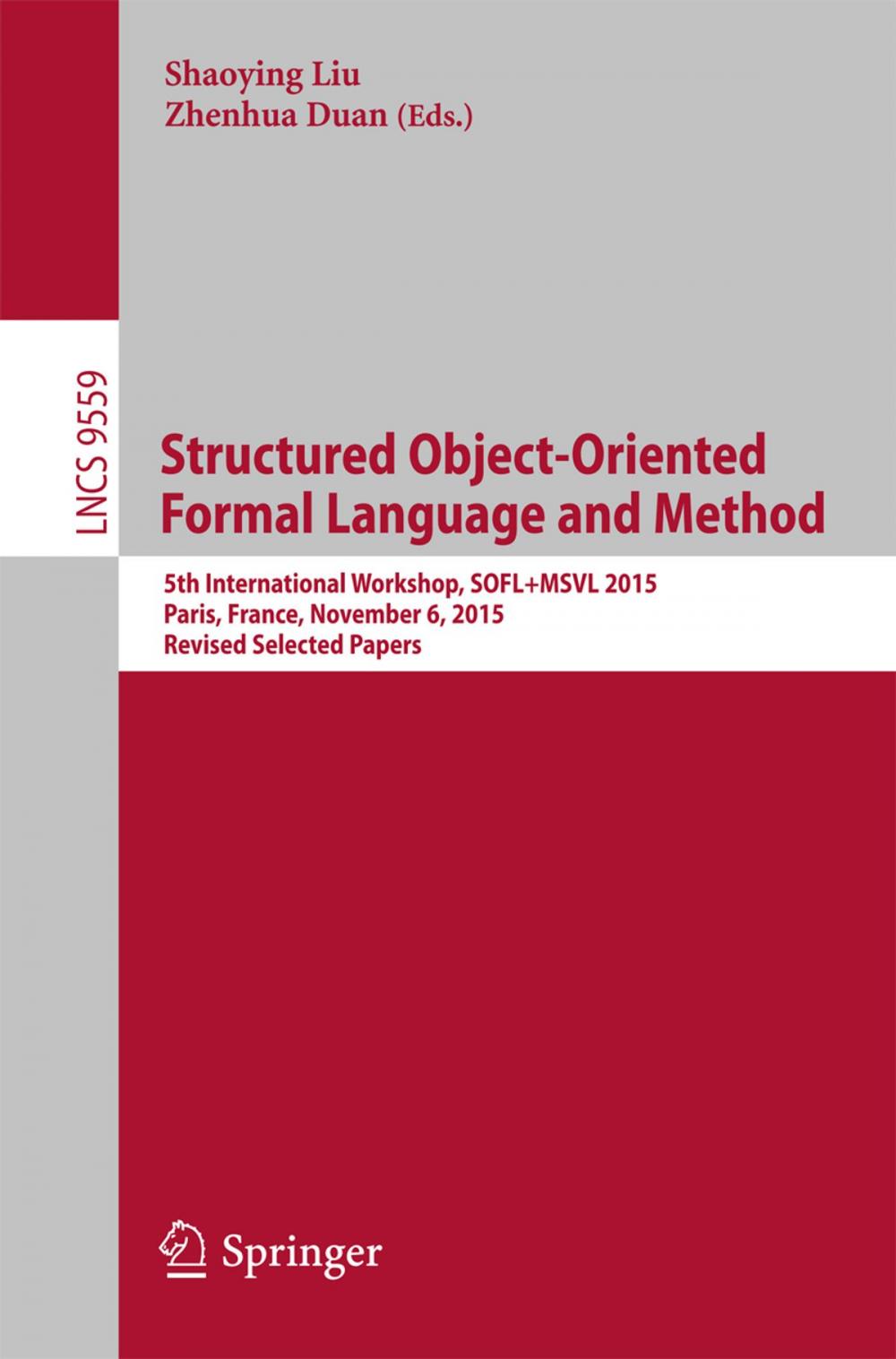 Big bigCover of Structured Object-Oriented Formal Language and Method