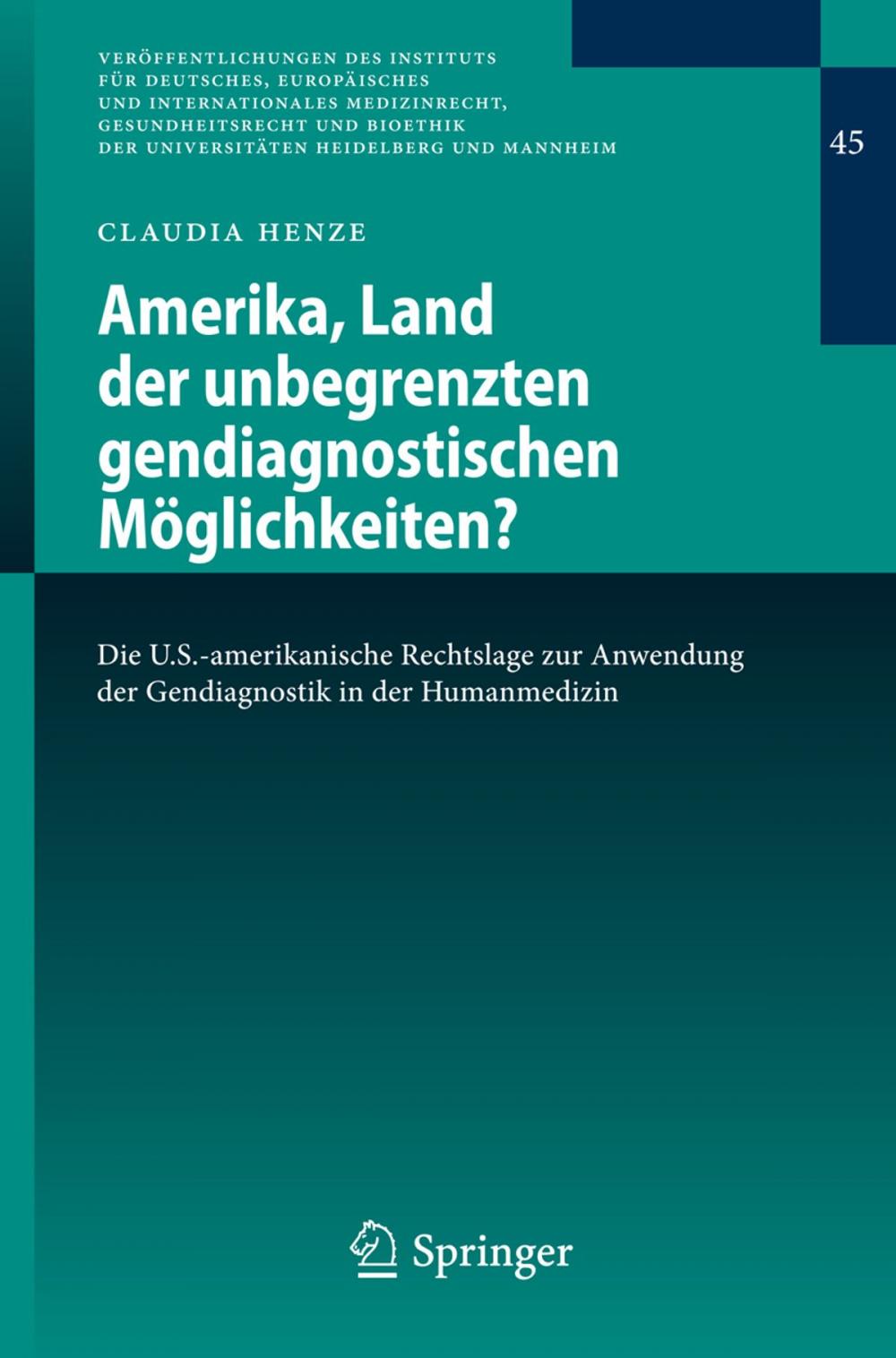 Big bigCover of Amerika, Land der unbegrenzten gendiagnostischen Möglichkeiten?