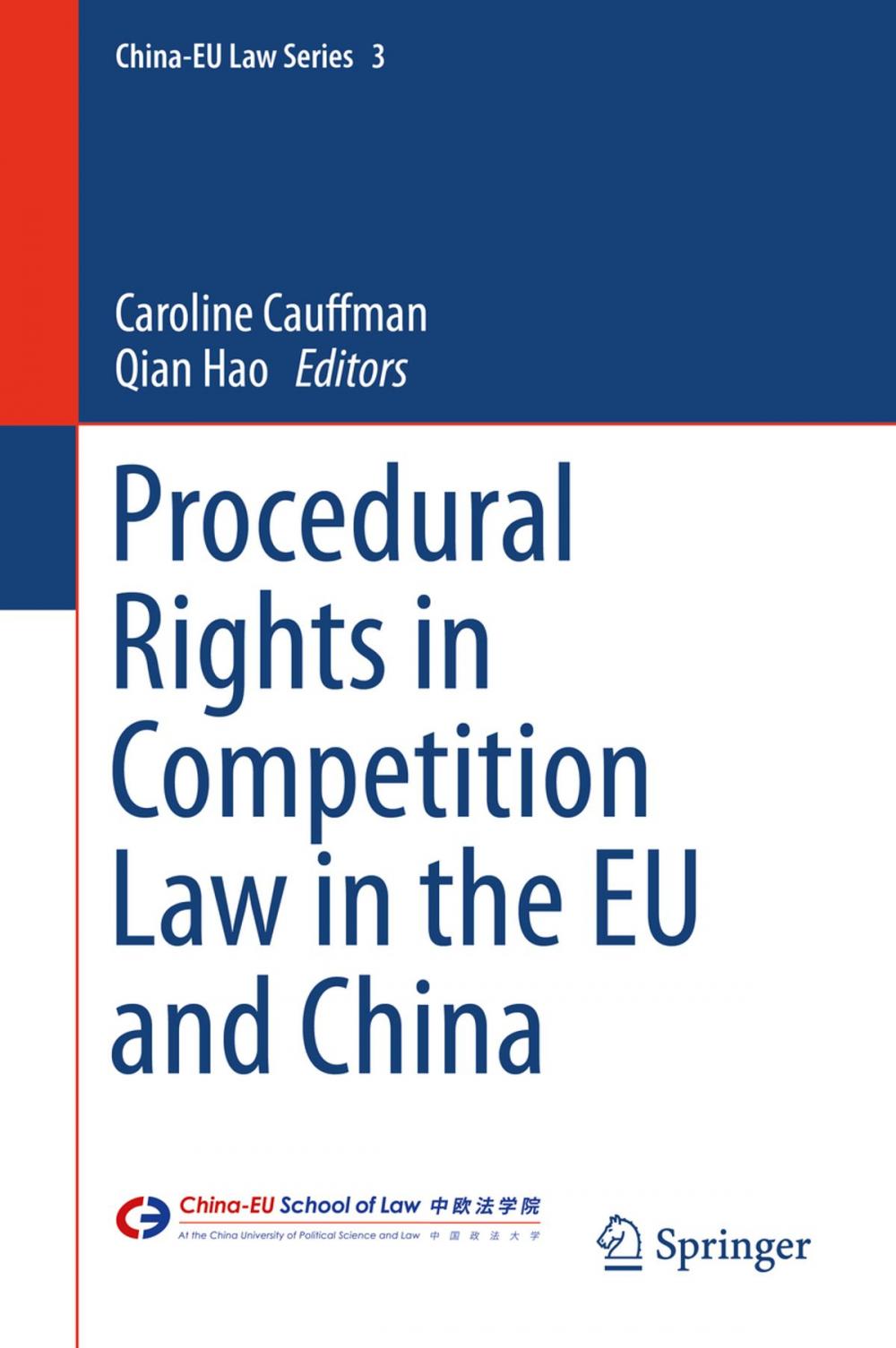 Big bigCover of Procedural Rights in Competition Law in the EU and China