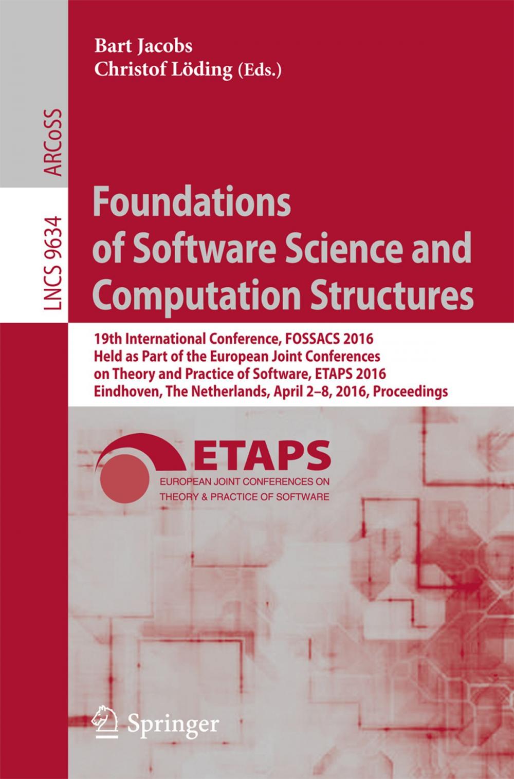 Big bigCover of Foundations of Software Science and Computation Structures