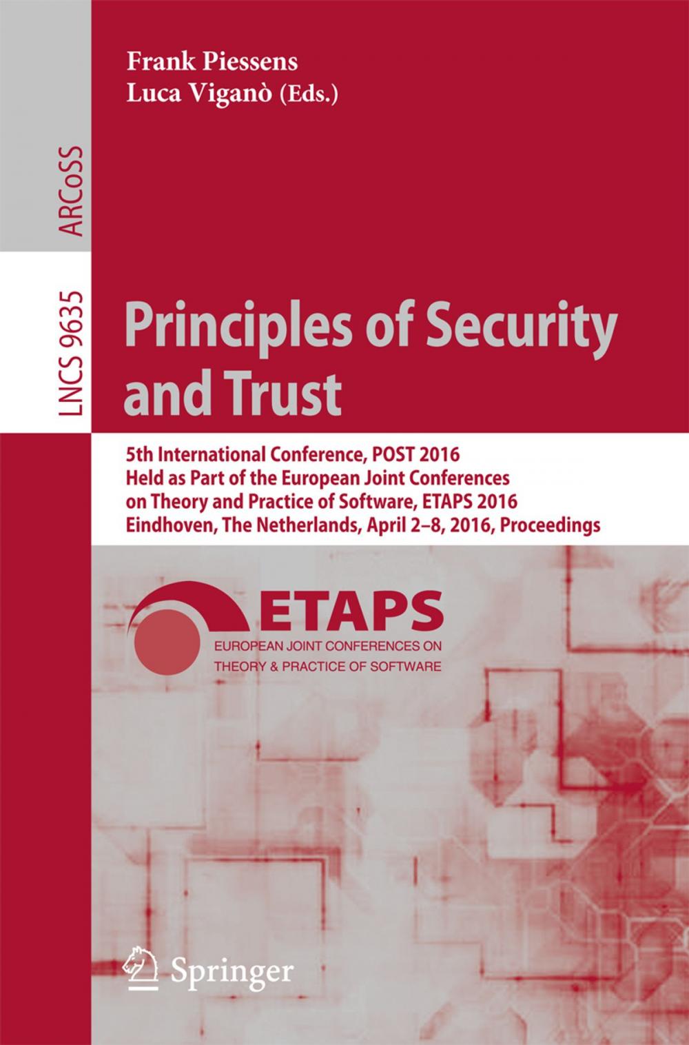 Big bigCover of Principles of Security and Trust