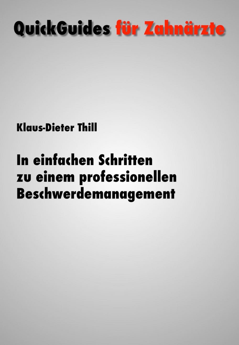 Big bigCover of In einfachen Schritten zu einem professionellen Beschwerdemanagement