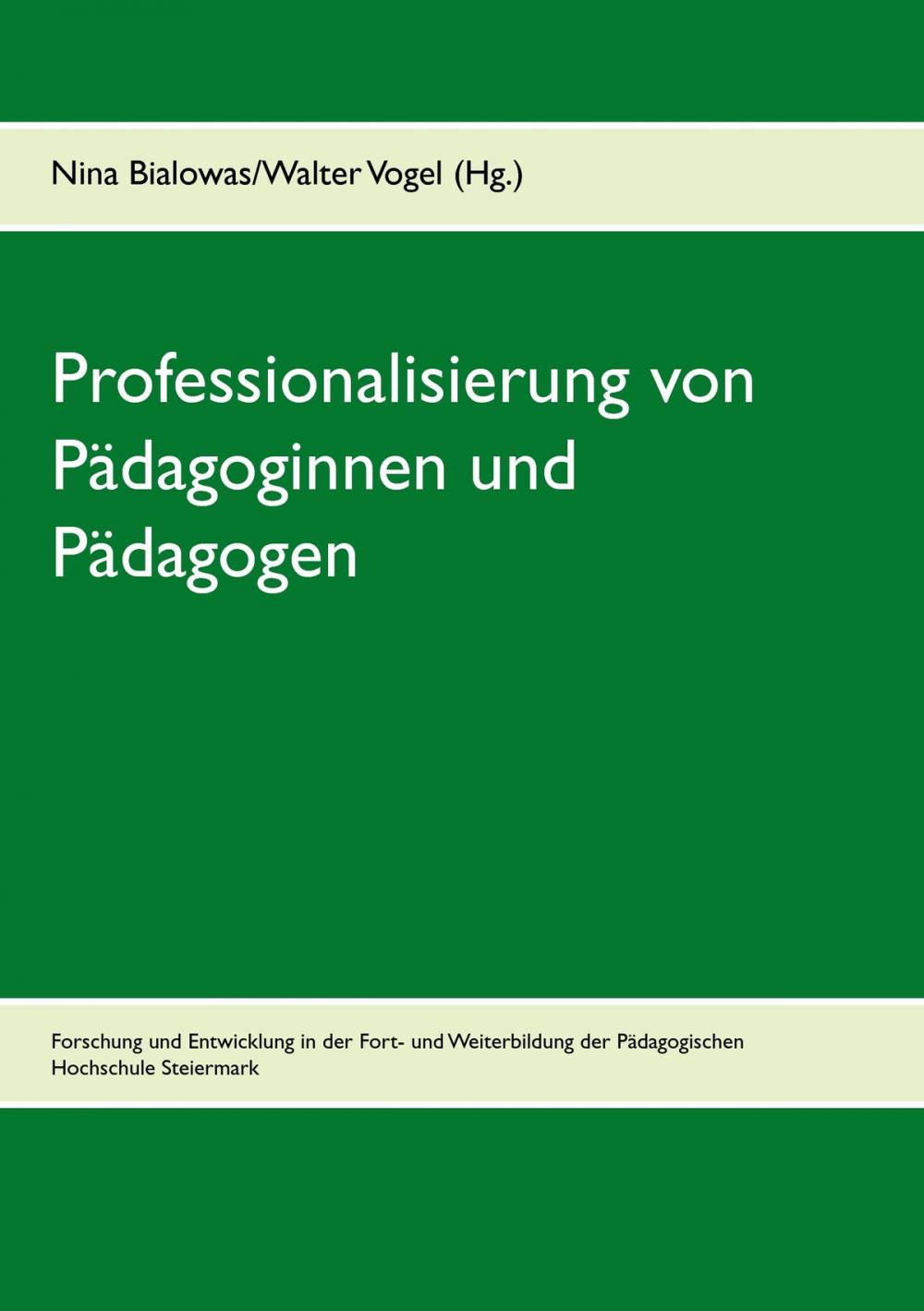 Big bigCover of Professionalisierung von Pädagoginnen und Pädagogen