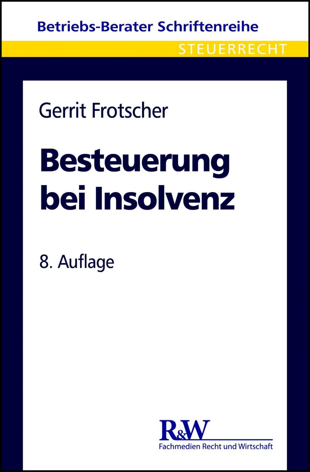 Big bigCover of Besteuerung bei Insolvenz