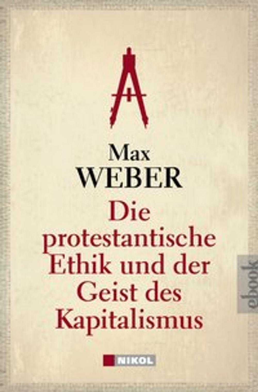 Big bigCover of Die protestantische Ethik und der Geist des Kapitalismus