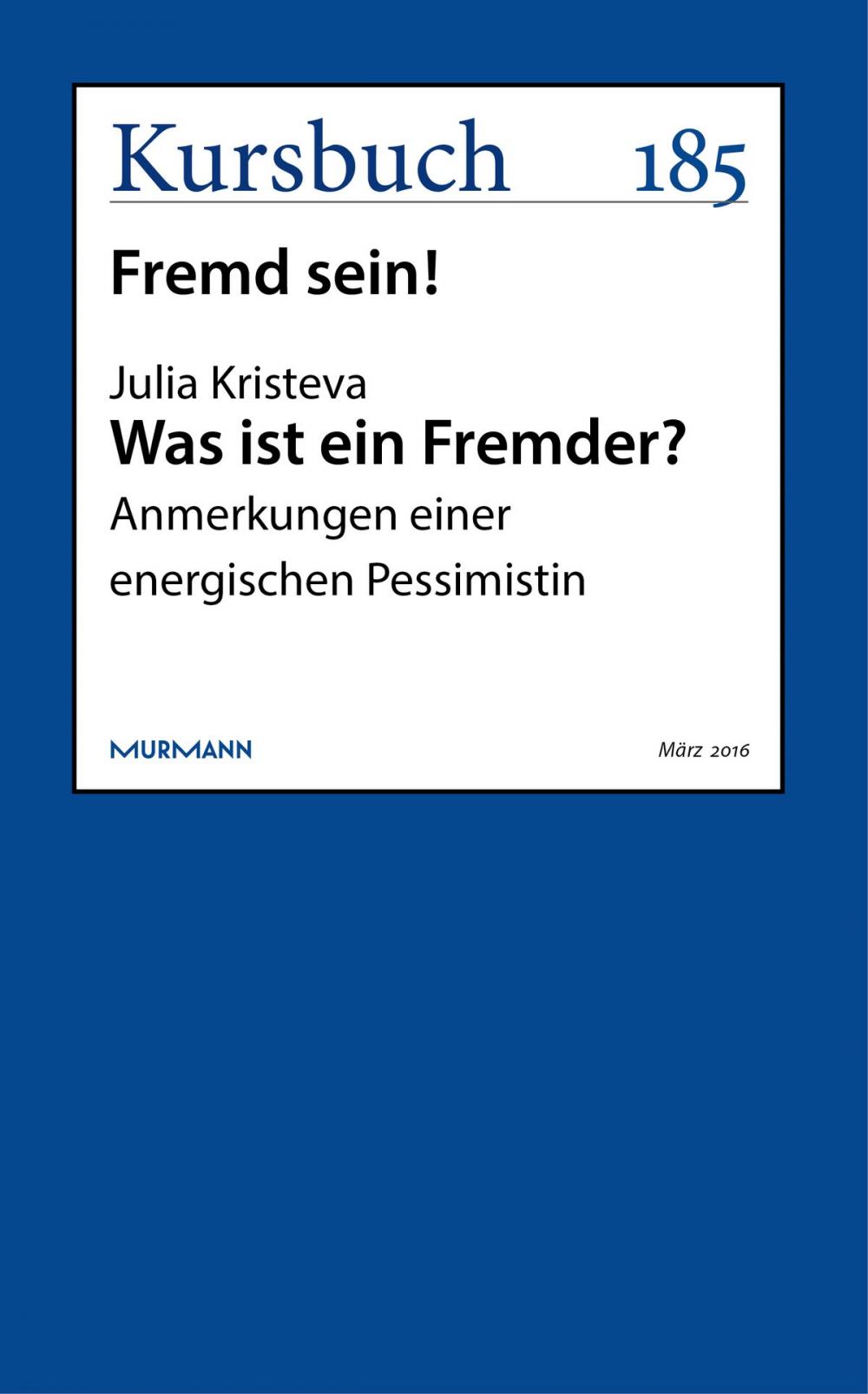 Big bigCover of Was ist ein Fremder?