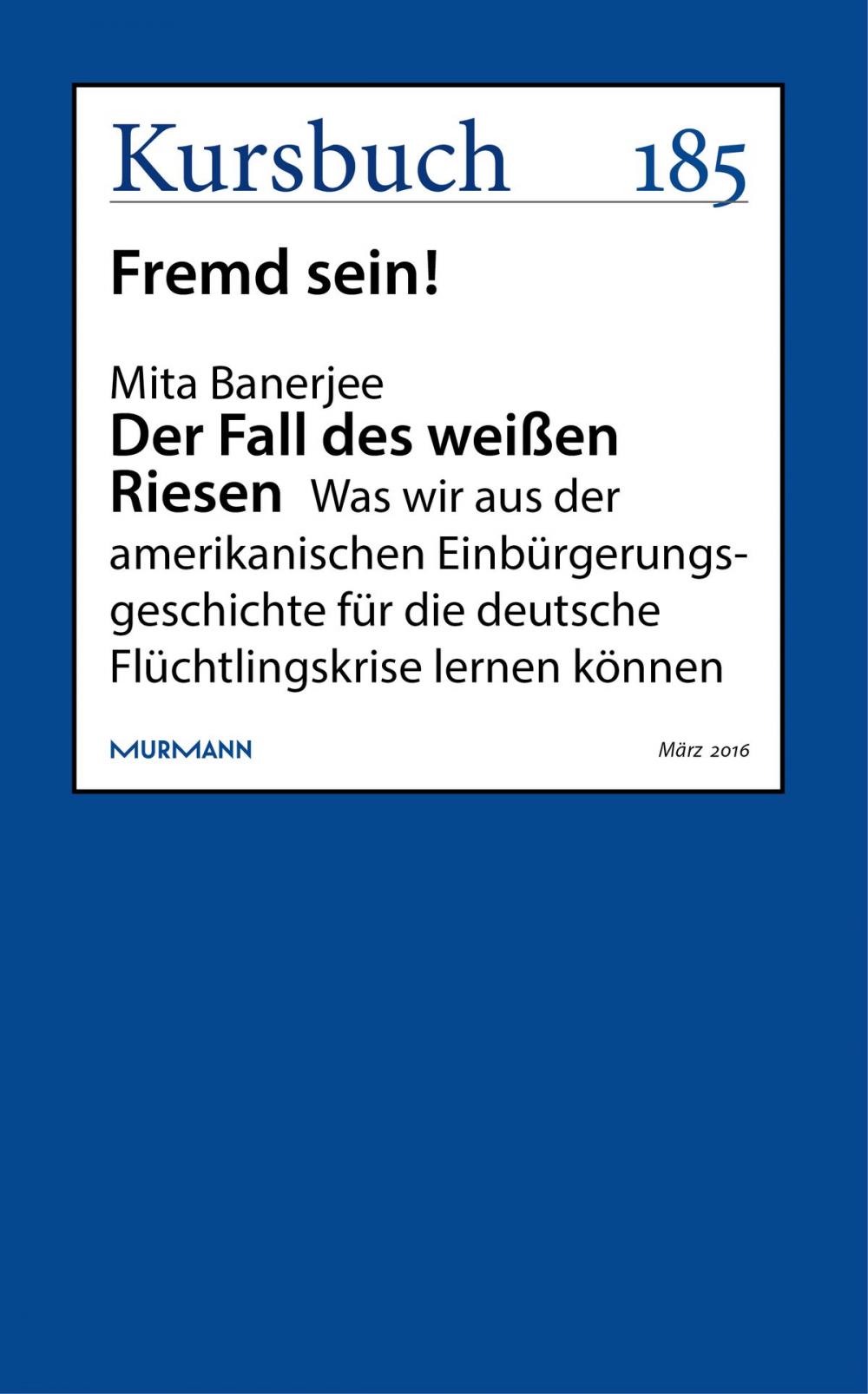 Big bigCover of Der Fall des weißen Riesen