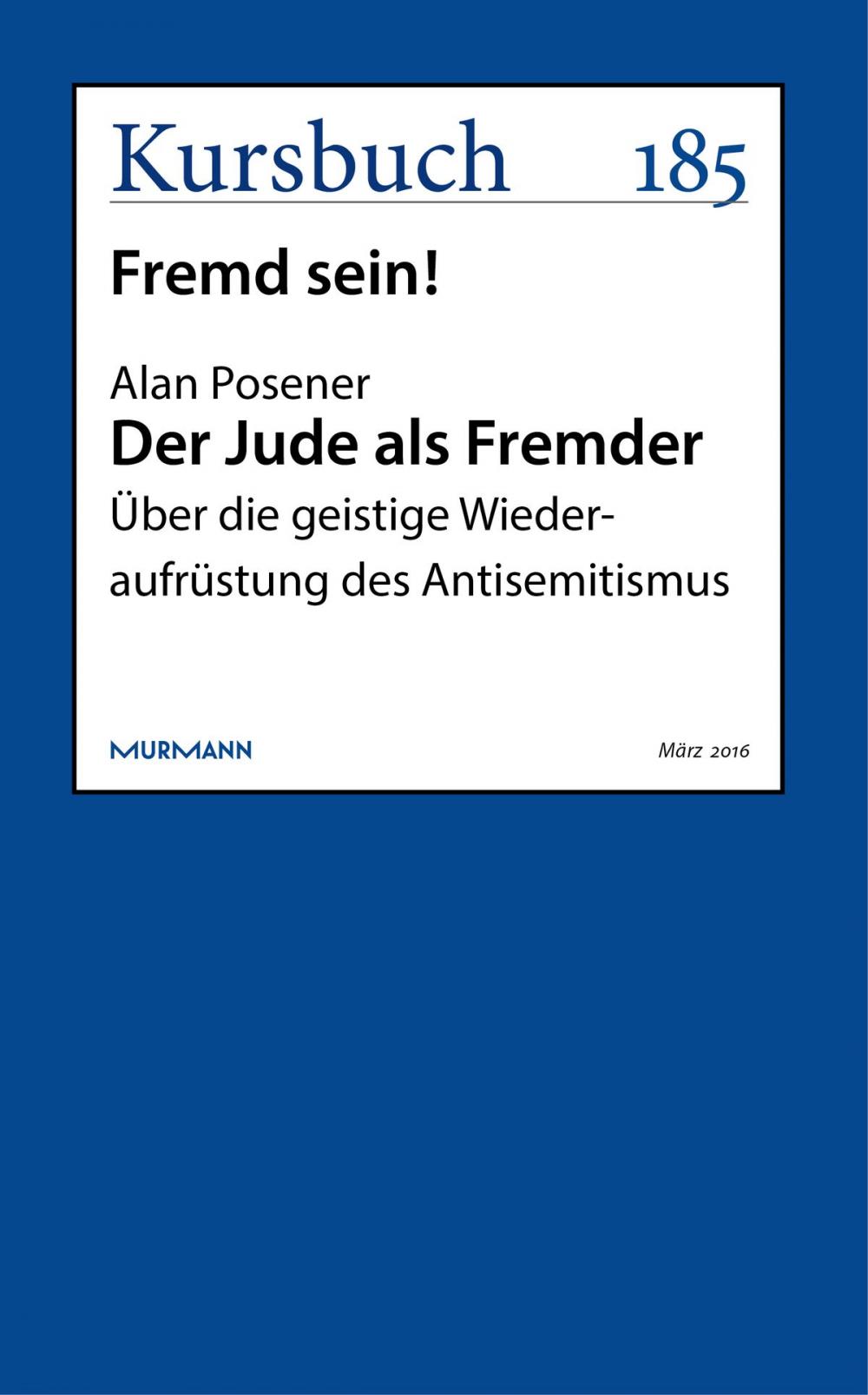 Big bigCover of Der Jude als Fremder