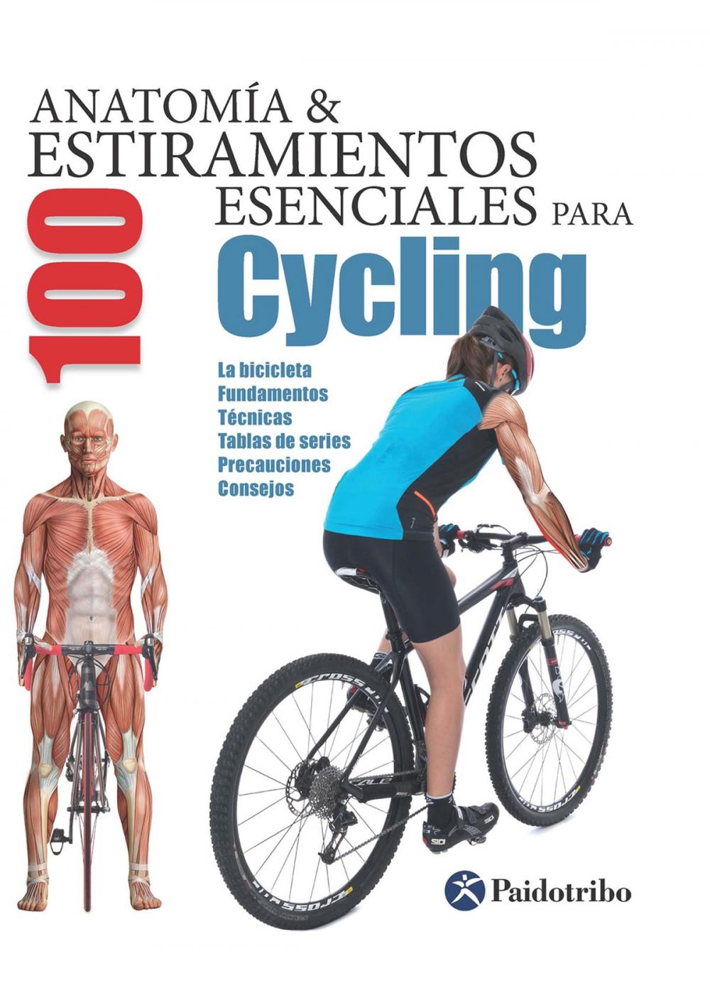 Big bigCover of Anatomía & 100 estiramientos para Cycling (Flexibook+color)