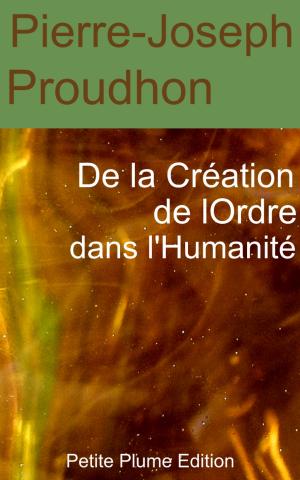 Cover of the book De la Création de l’Ordre dans l’Humanité by Paulin Paris