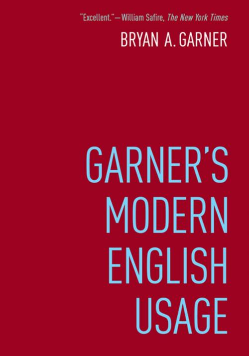 Cover of the book Garner's Modern English Usage by Bryan Garner, Oxford University Press