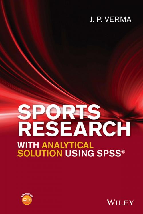 Cover of the book Sports Research with Analytical Solution using SPSS by J. P. Verma, Wiley