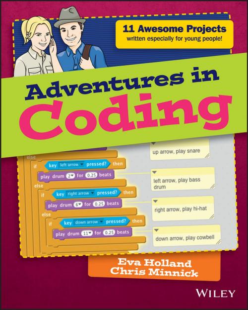 Cover of the book Adventures in Coding by Eva Holland, Chris Minnick, Wiley