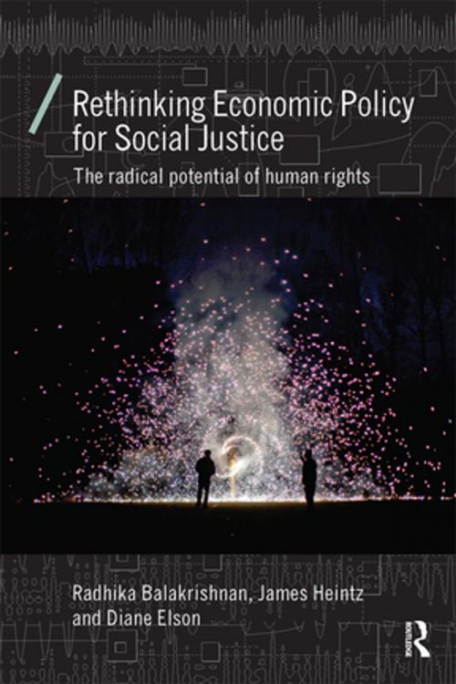 Cover of the book Rethinking Economic Policy for Social Justice by Radhika Balakrishnan, James Heintz, Diane Elson, Taylor and Francis