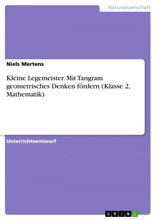 Cover of the book Kleine Legemeister. Mit Tangram geometrisches Denken fördern (Klasse 2, Mathematik) by Niels Mertens, GRIN Verlag