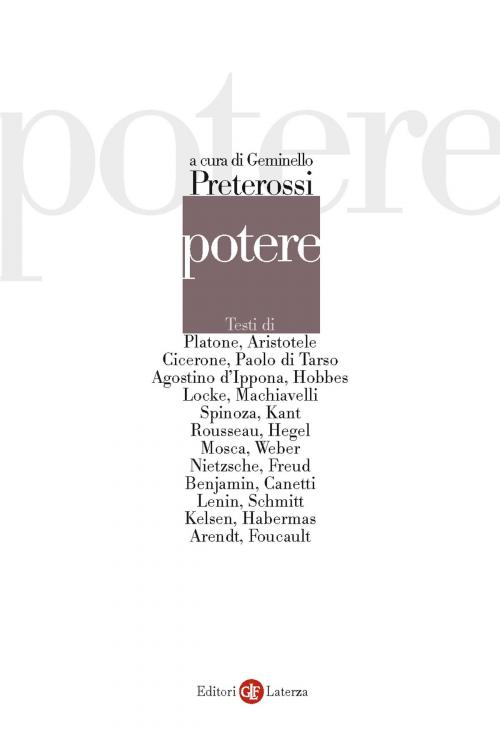 Cover of the book Potere by Geminello Preterossi, Editori Laterza