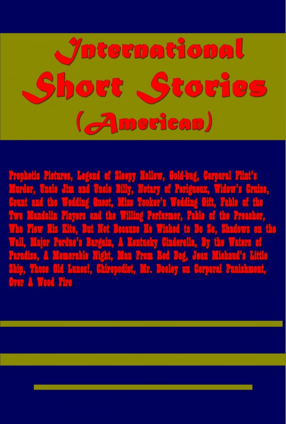 Big bigCover of International Short Stories