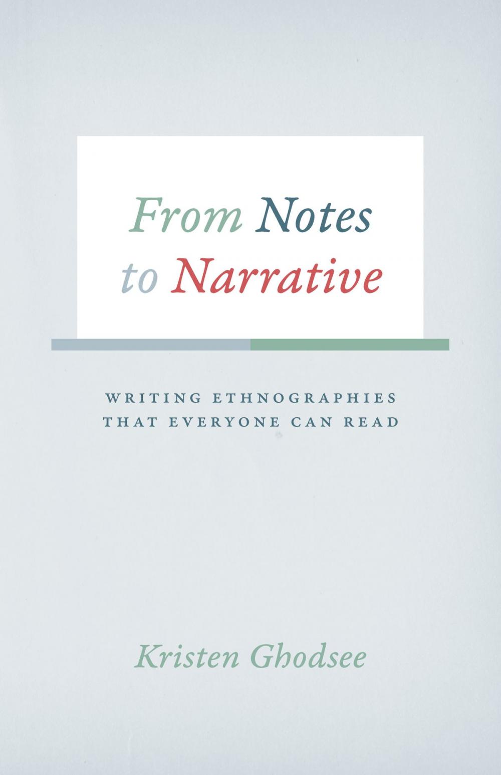 Big bigCover of From Notes to Narrative