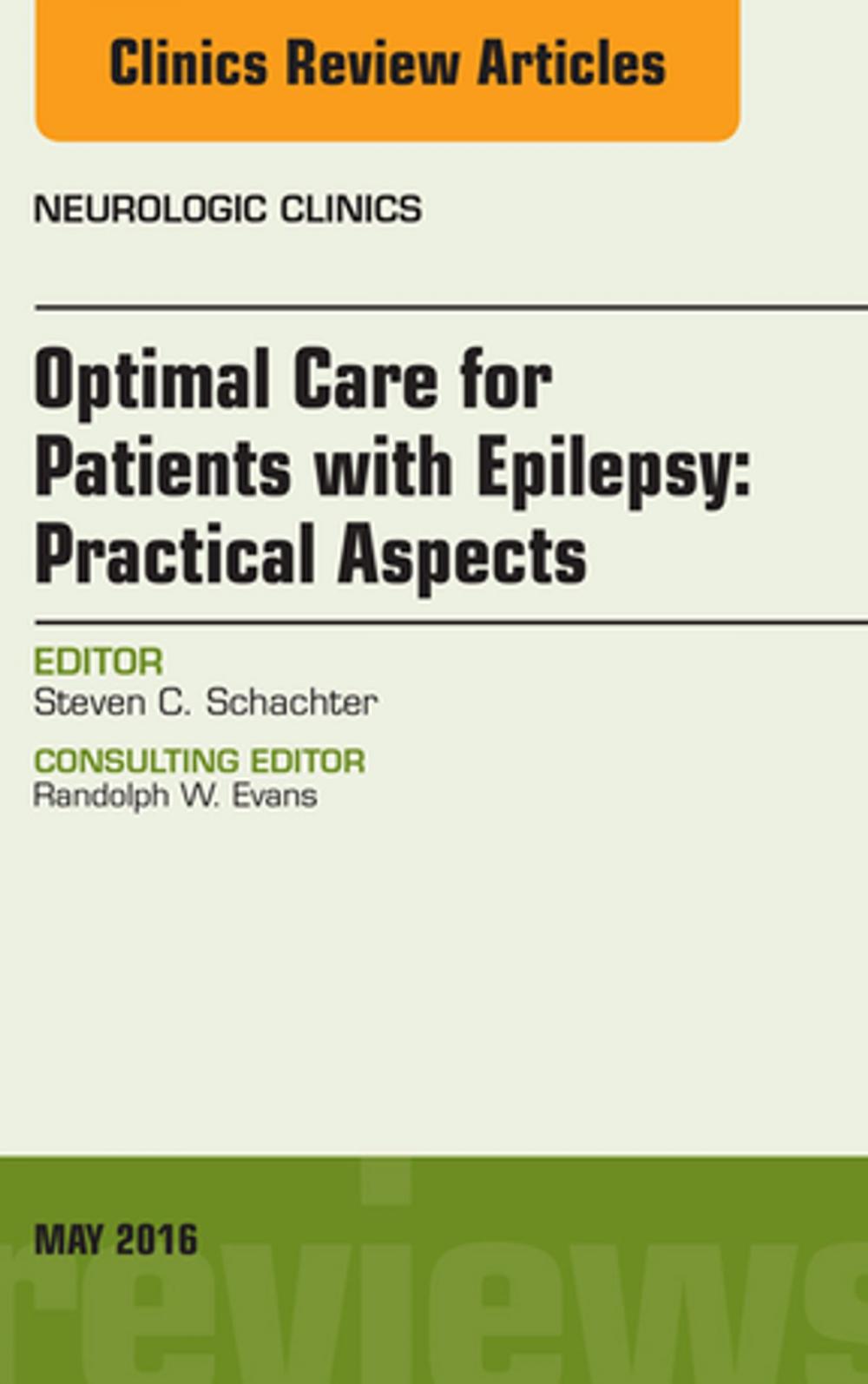 Big bigCover of Optimal Care for Patients with Epilepsy: Practical Aspects, an Issue of Neurologic Clinics, E-Book