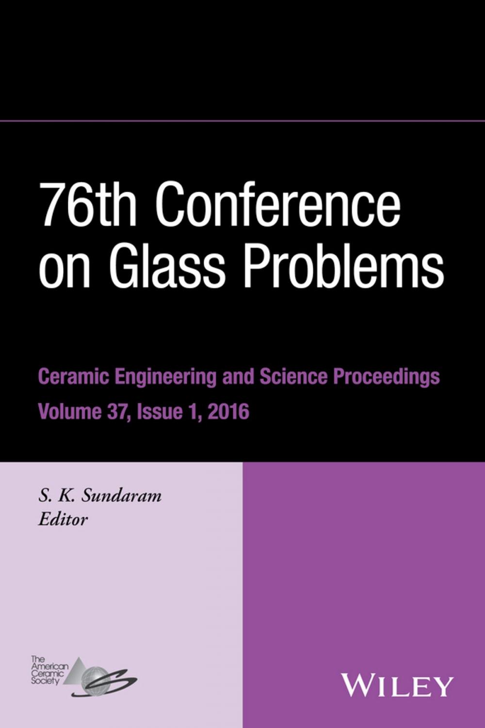 Big bigCover of 76th Conference on Glass Problems, Version A