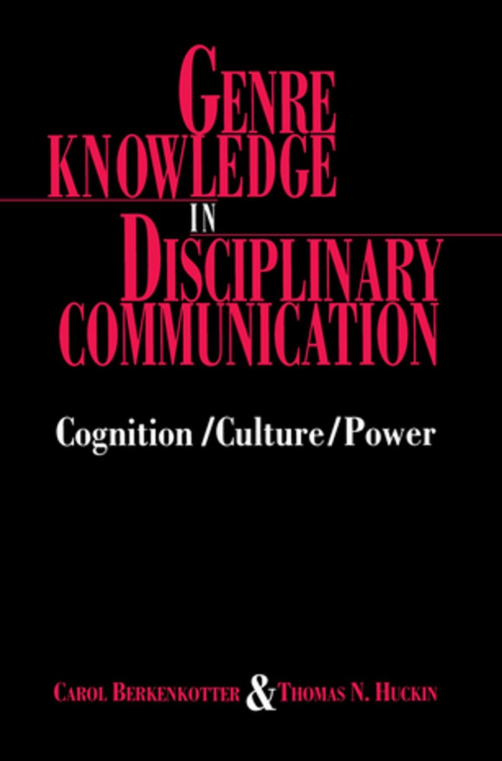 Big bigCover of Genre Knowledge in Disciplinary Communication