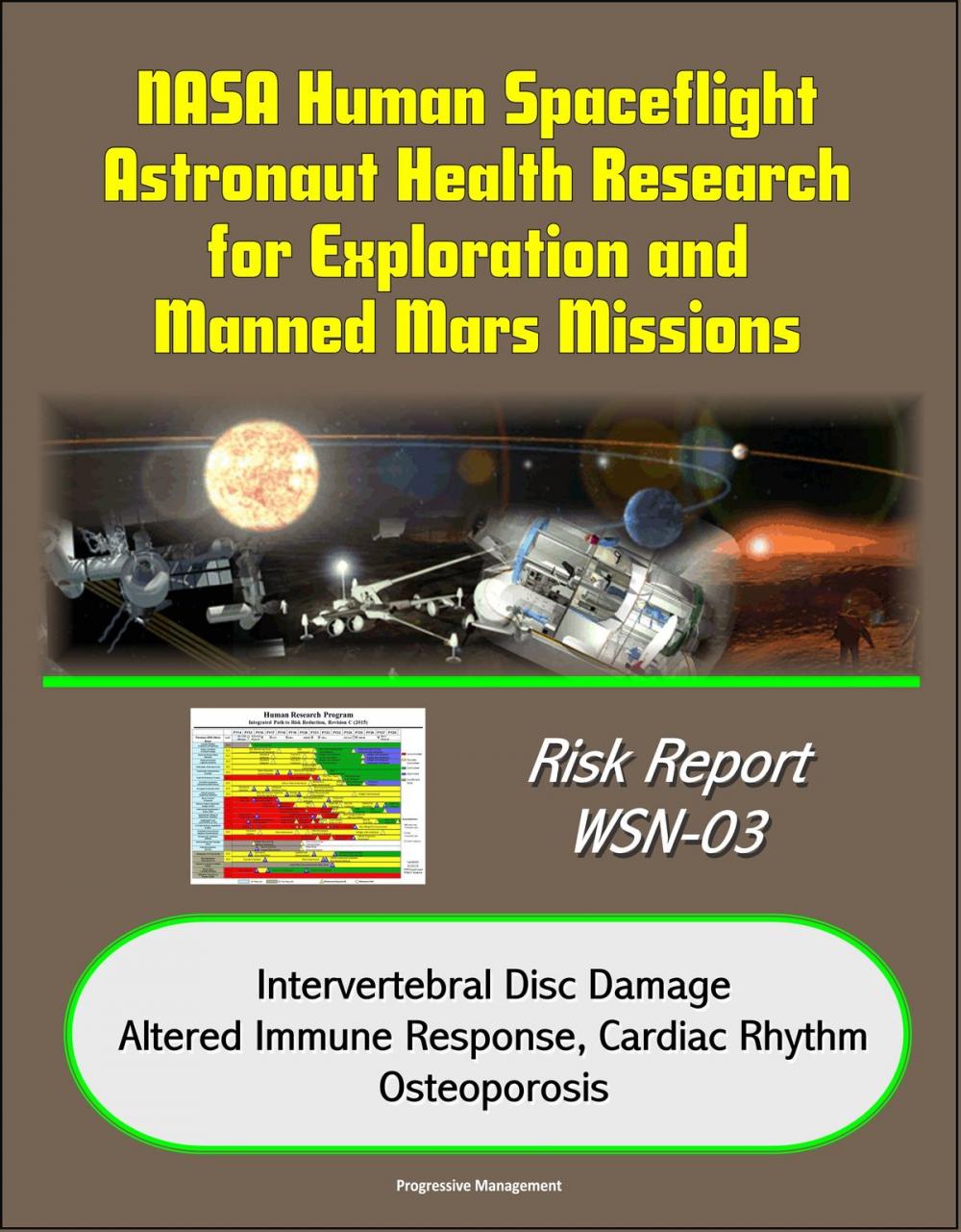 Big bigCover of NASA Human Spaceflight Astronaut Health Research for Exploration and Manned Mars Missions, Risk Report WSN-03, Intervertebral Disc Damage, Altered Immune Response, Cardiac Rhythm, Osteoporosis