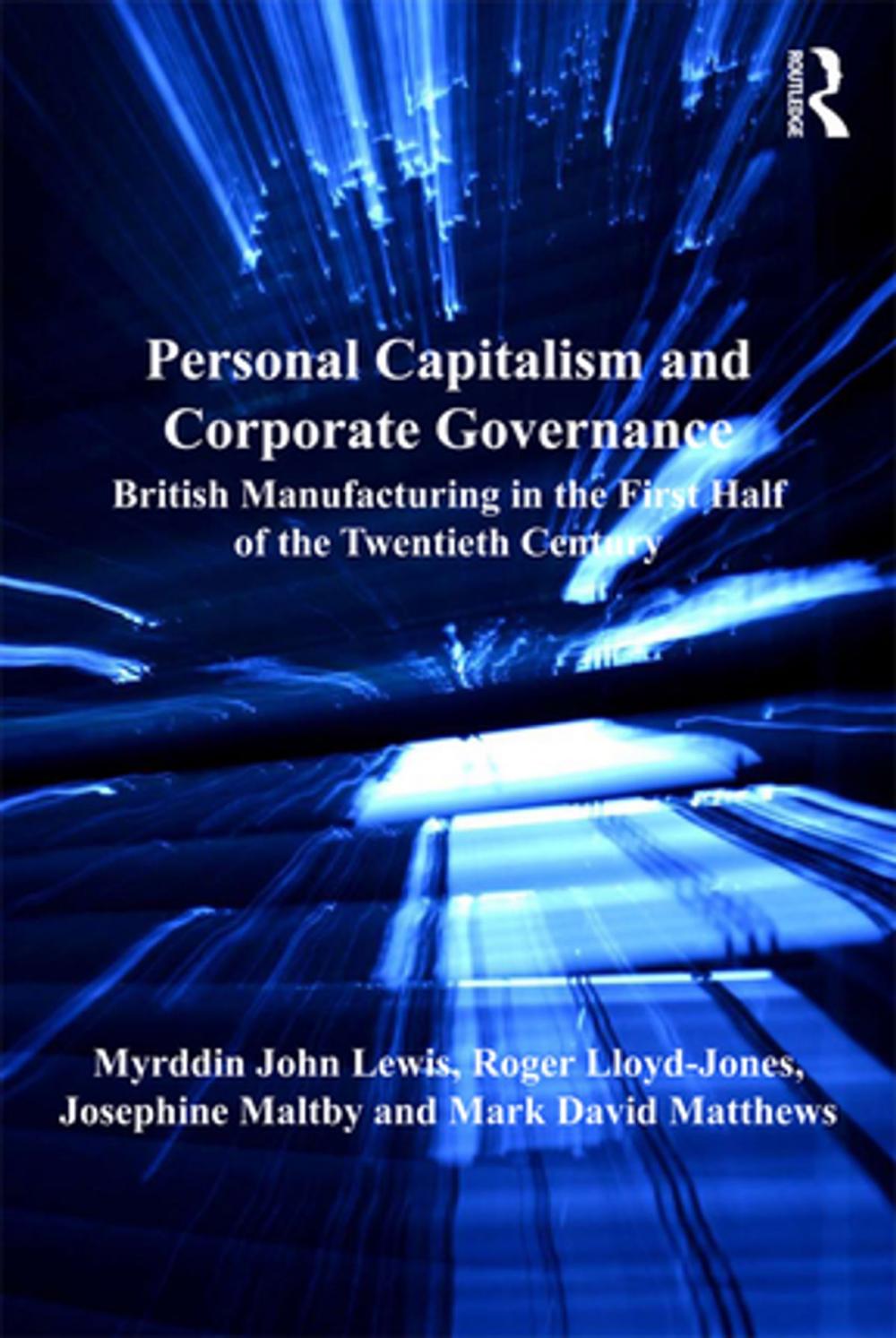 Big bigCover of Personal Capitalism and Corporate Governance