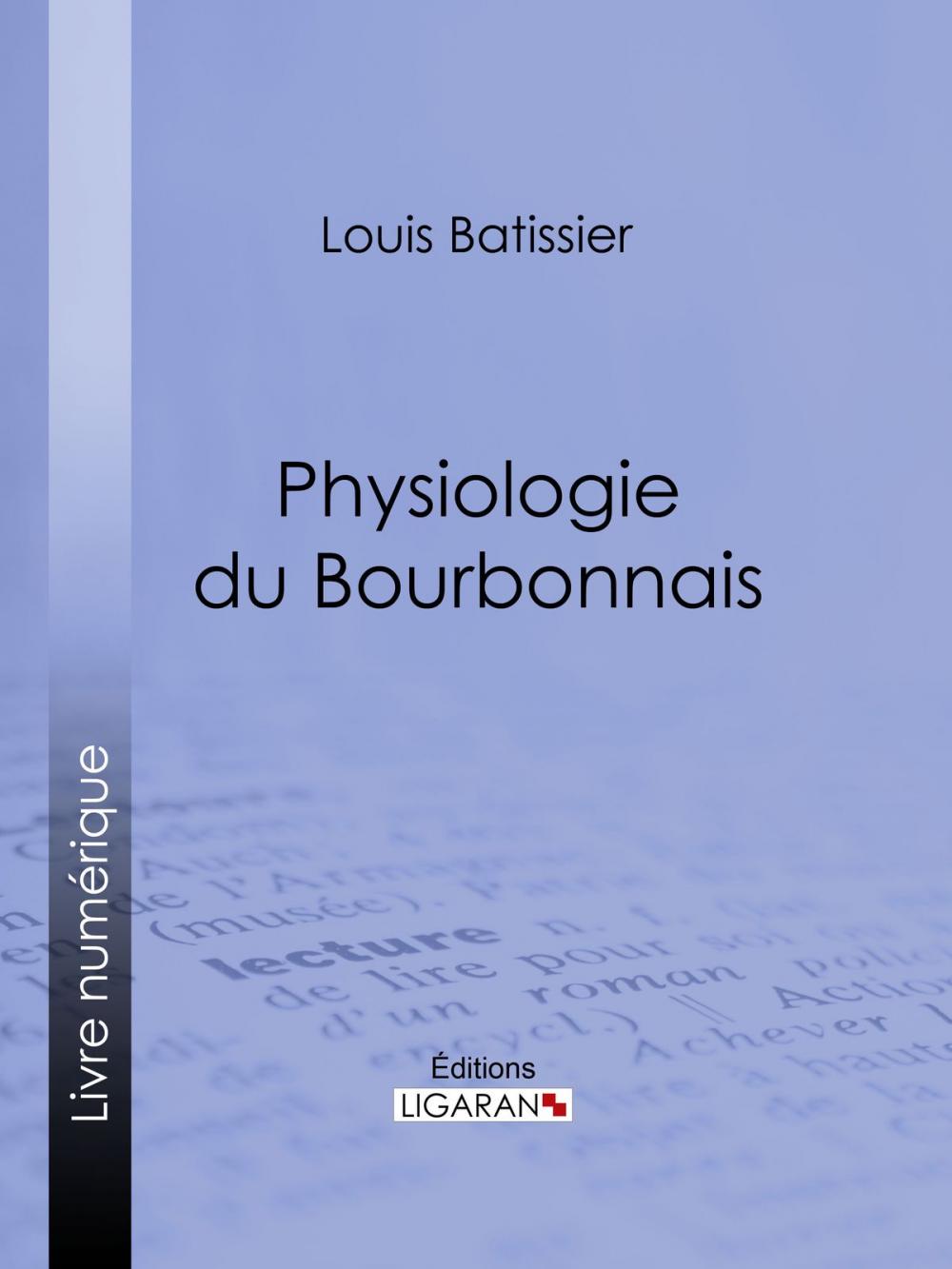 Big bigCover of Physiologie du Bourbonnais